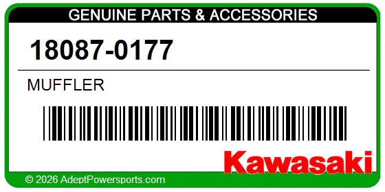 Kawasaki 18087-0177 Muffler