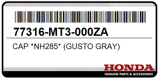 Honda 77316-MT3-000ZA Cap *Nh285* (Gusto Gray)