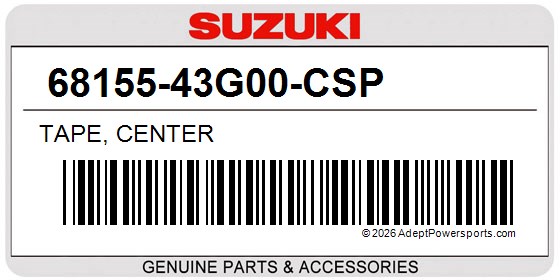 Suzuki 68155-43G00-CSP Tape, Center