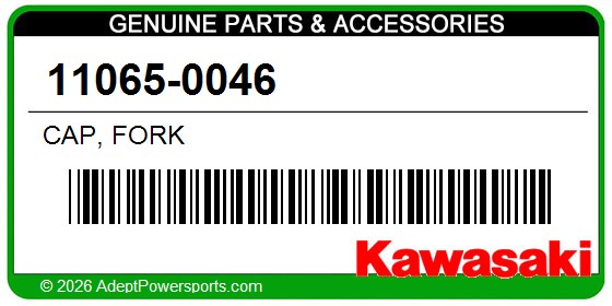 Kawasaki 11065-0046 Cap, Fork