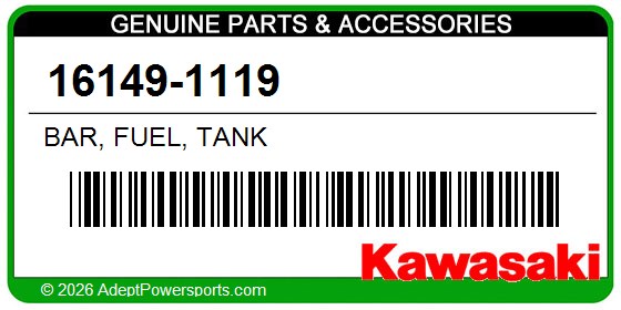 Kawasaki 16149-1119 Bar, Fuel, Tank