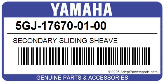 Yamaha 5GJ-17670-01-00 Secondary Sliding Sheave