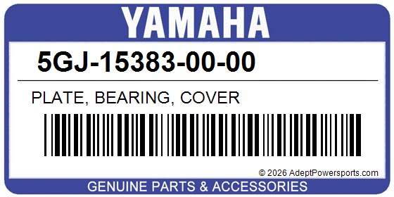 Yamaha 5GJ-15383-00-00 Plate, Bearing, Cover