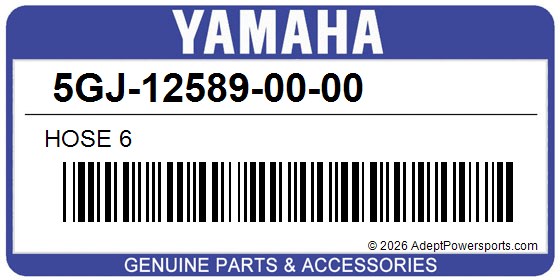 Yamaha 5GJ-12589-00-00 Hose 6