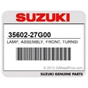 Suzuki 35602-27G00 Lamp, Assembly, Front, Turnsignal, L