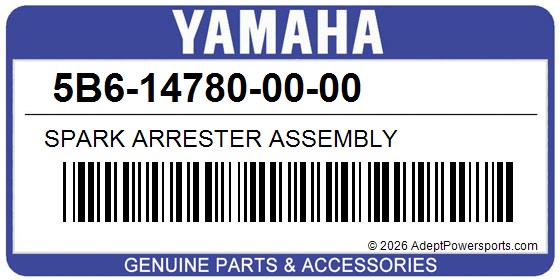 Yamaha 5B6-14780-00-00 Spark Arrester Assembly