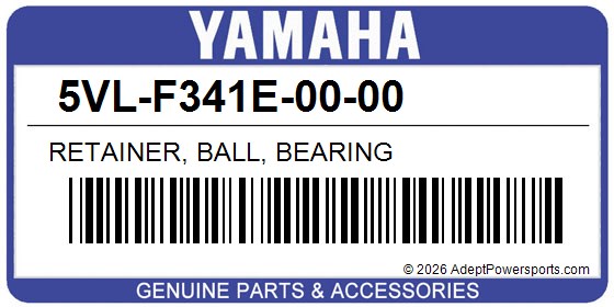 Yamaha 5VL-F341E-00-00 Retainer, Ball, Bearing