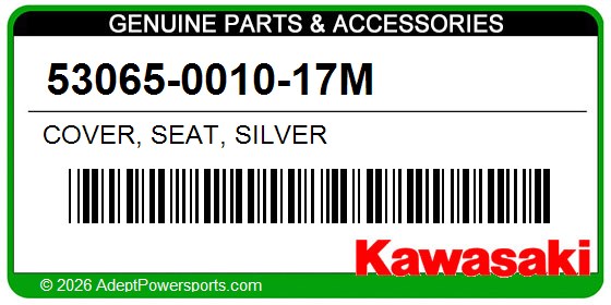Kawasaki 53065-0010-17M Cover, Seat, Silver