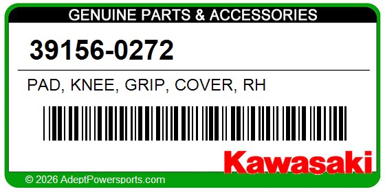 Kawasaki 39156-0272 Pad, Knee, Grip, Cover, Rh