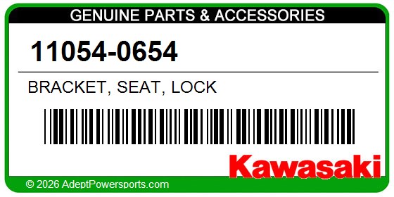 Kawasaki 11054-0654 Bracket, Seat, Lock