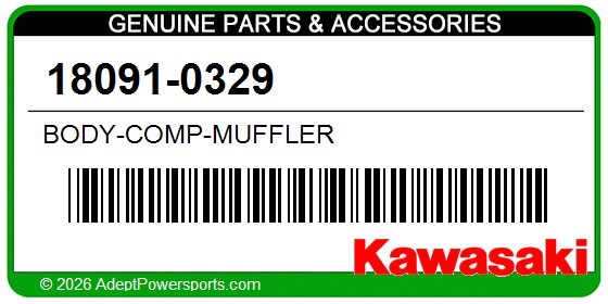 Kawasaki 18091-0329 Body-Comp-Muffler
