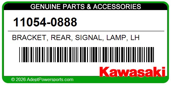 Kawasaki 11054-0888 Bracket, Rear, Signal, Lamp, Lh