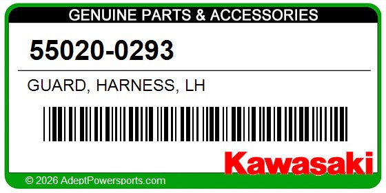Kawasaki 55020-0293 Guard, Harness, Lh