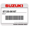 Suzuki 07130-06167 Bolt