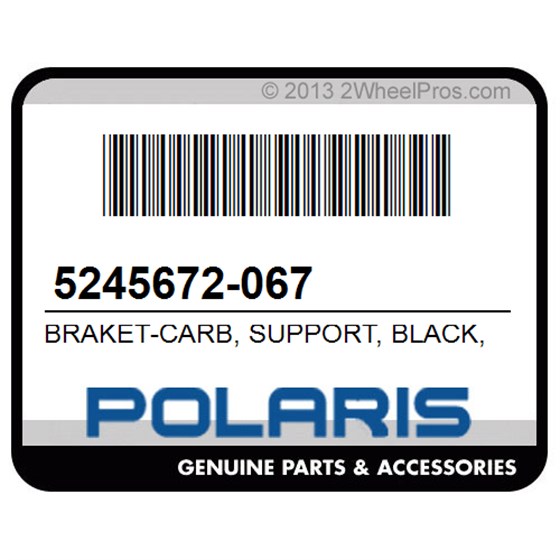 Polaris 5245672-067 Braket-Carb, Support, Black, (Aa)