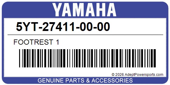 Yamaha 5YT-27411-00-00 Footrest 1