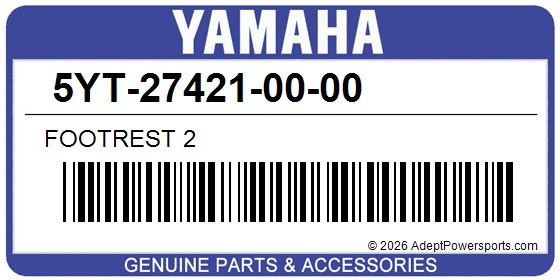 Yamaha 5YT-27421-00-00 Footrest 2