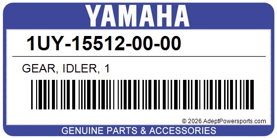 Yamaha 1UY-15512-00-00 Gear, Idler, 1