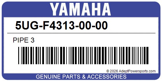Yamaha 5UG-F4313-00-00 Pipe 3