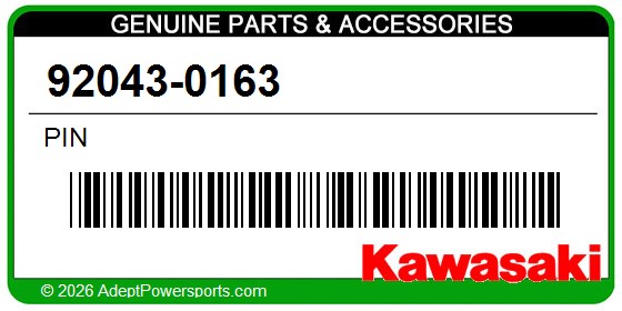 Kawasaki 92043-0163 Pin