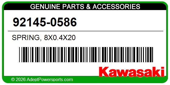 Kawasaki 92145-0586 Spring, 8X0.4X20