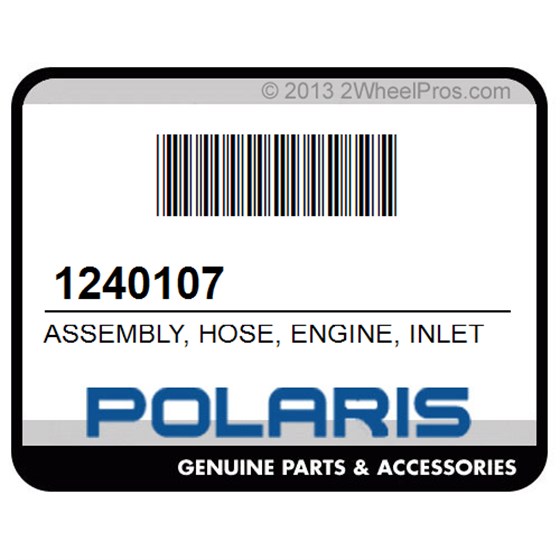Polaris 1240107 Assembly, Hose, Engine, Inlet