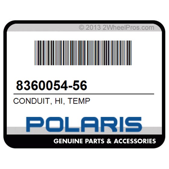Polaris 8360054-56 Conduit, Hi, Temp