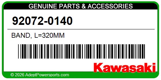 Kawasaki 92072-0140 Band, L=320Mm