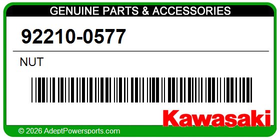 Kawasaki 92210-0577 Nut