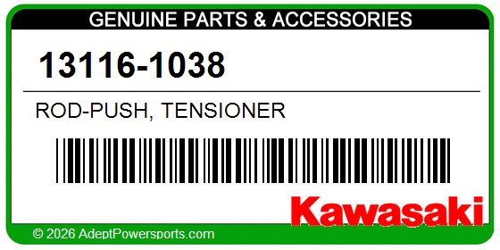 Kawasaki 13116-1038 Rod-Push, Tensioner