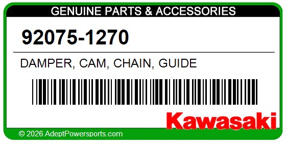 Kawasaki 92075-1270 Damper, Cam, Chain, Guide