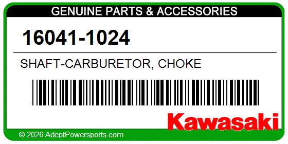 Kawasaki 16041-1024 Shaft-Carburetor, Choke