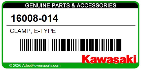 Kawasaki 16008-014 Clamp, E-Type