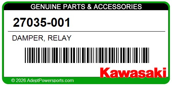 Kawasaki 27035-001 Damper, Relay