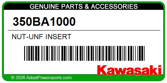 Kawasaki 350BA1000 Nut-Unf Insert