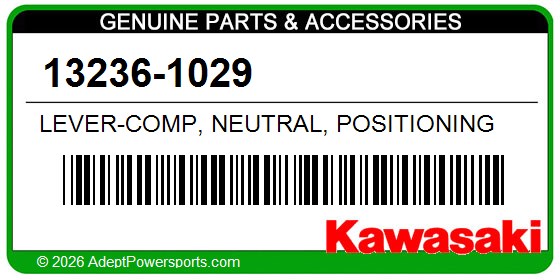 Kawasaki 13236-1029 Lever-Comp, Neutral, Positioning