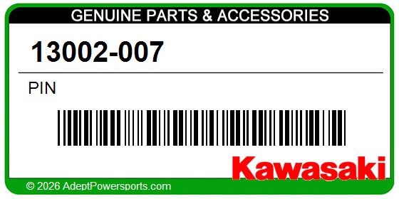 Kawasaki 13002-007 Pin
