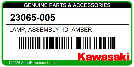 Kawasaki 23065-005 Lamp, Assembly, Id, Amber