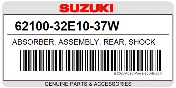 Suzuki 62100-32E10-37W Absorber, Assembly, Rear, Shock