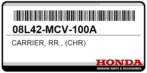 Honda 08L42-MCV-100A Carrier, Rr., (Chr)