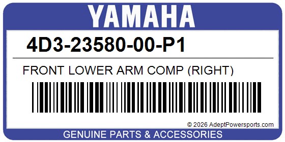 Yamaha 4D3-23580-00-P1 Front Lower Arm Comp (Right)