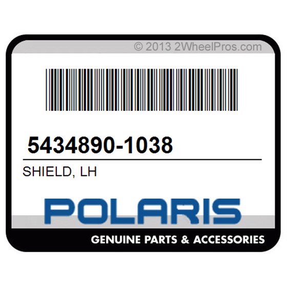 Polaris 5434890-1038 Shield, Lh