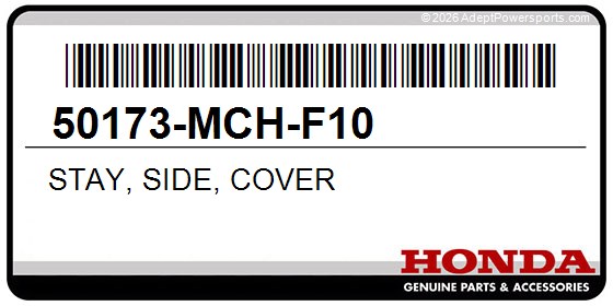 Honda 50173-MCH-F10 Stay, Side, Cover