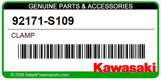 Kawasaki 92171-S109 Clamp