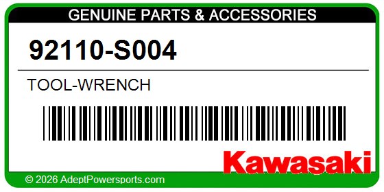 Kawasaki 92110-S004 Tool-Wrench