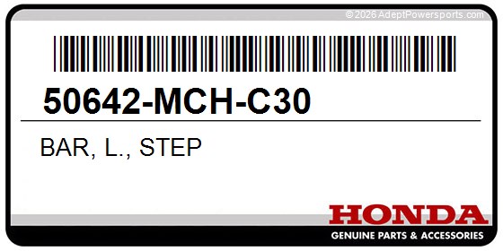Honda 50642-MCH-C30 Bar, L., Step