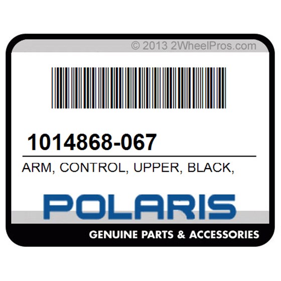 Polaris 1014868-067 Arm, Control, Upper, Black, Lh