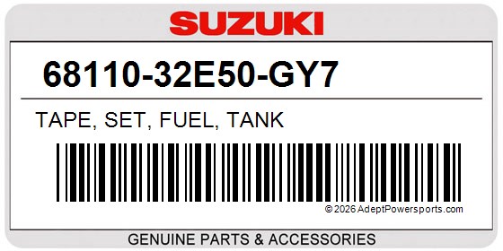 Suzuki 68110-32E50-GY7 Tape, Set, Fuel, Tank