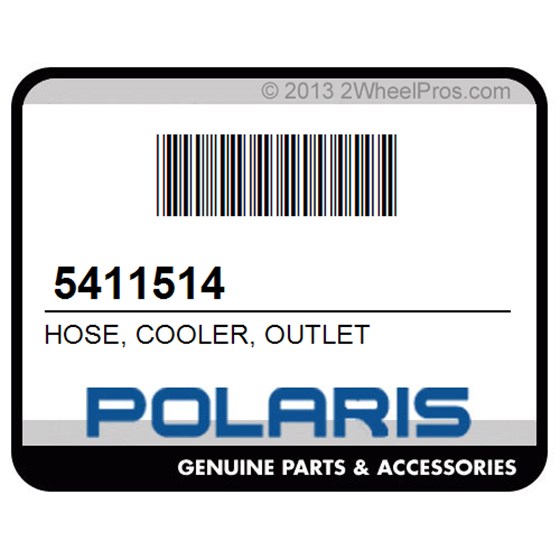 Polaris 5411514 Hose, Cooler, Outlet