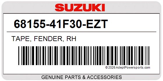 Suzuki 68155-41F30-EZT Tape, Fender, Rh